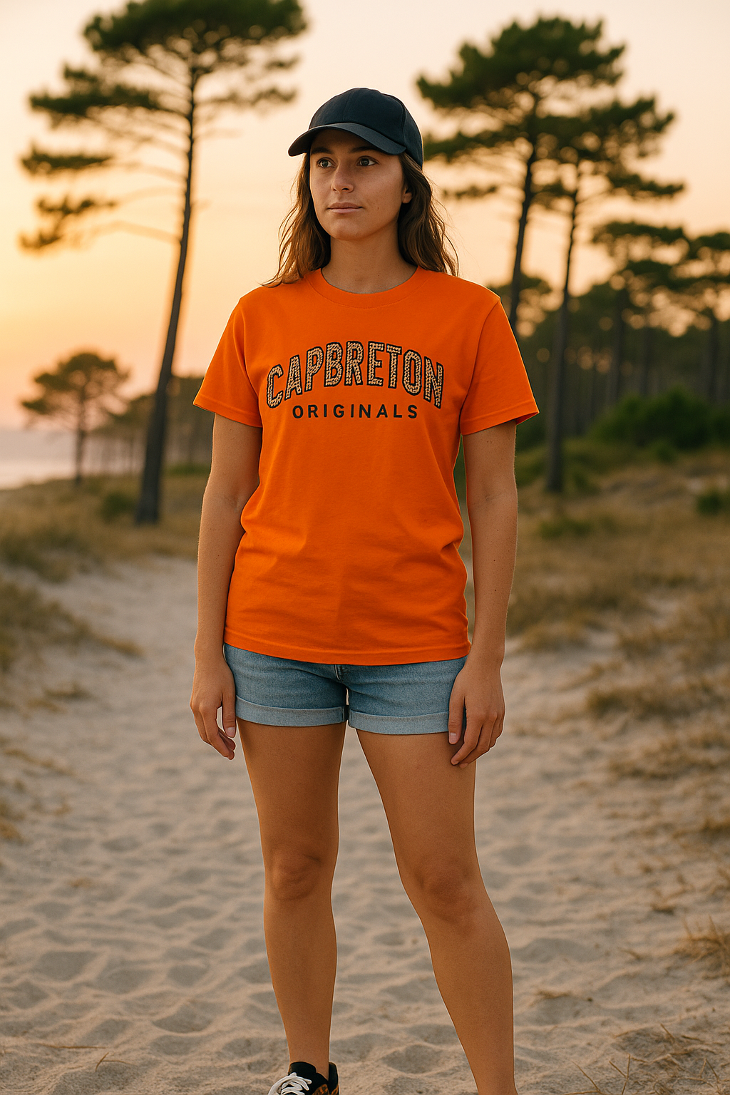 T-shirt premium Capbreton Originals – Léopard Streetwear