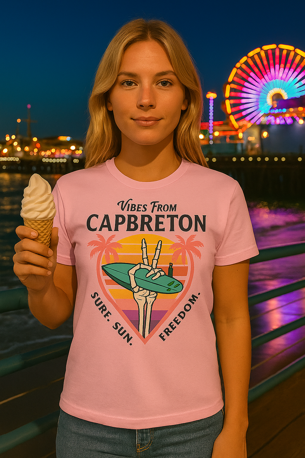 Capbreton Unisex T-shirt – Surf, Sun & Freedom