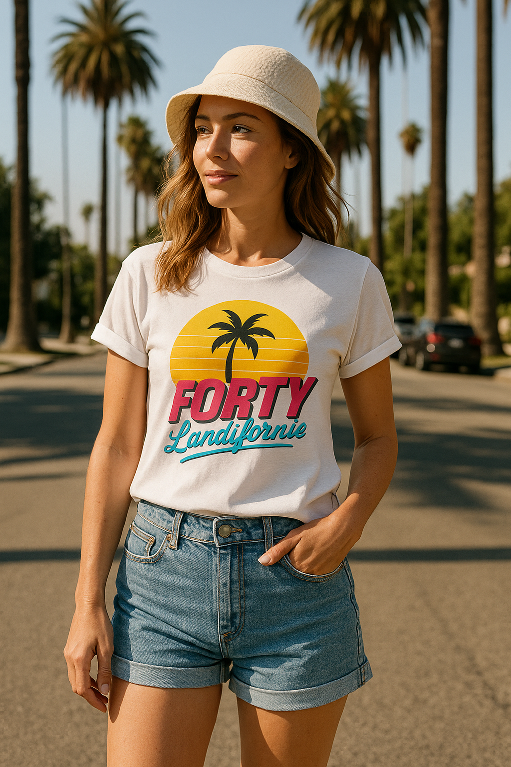 T-shirt unisexe premium – FORTY Landifornie