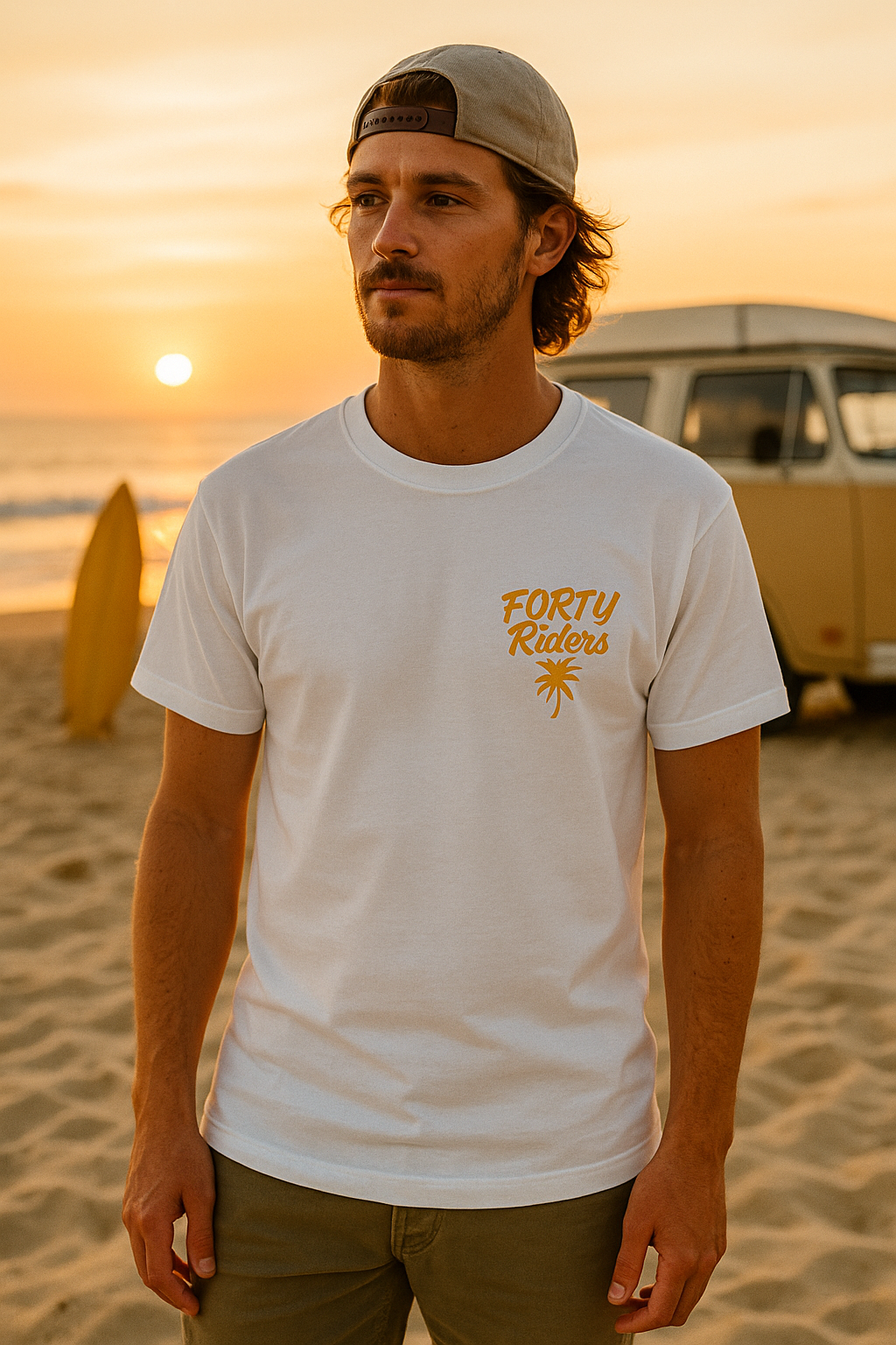 T-shirt unisexe premium – FORTY Riders Hossegor