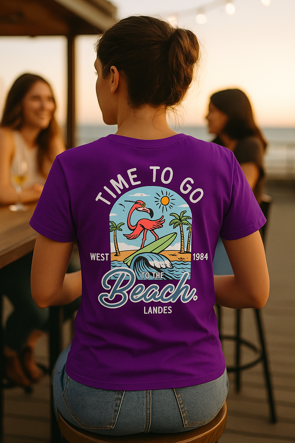 Premium unisex t-shirt – Time to Go to the Beach