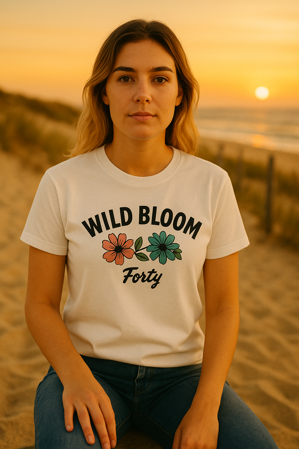 T-shirt unisexe premium – Wild Bloom