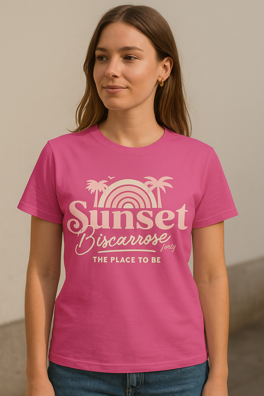 T-shirt Sunset Biscarrosse – FORTY Surf Lifestyle