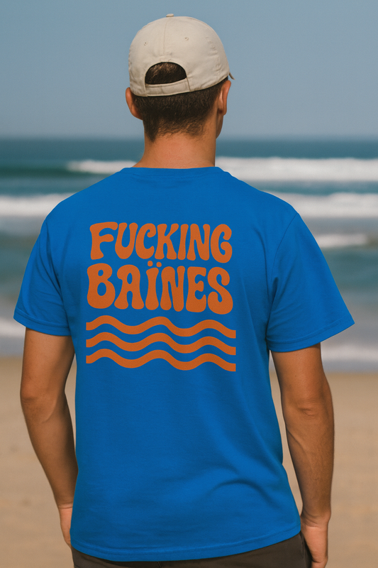 Premium unisex t-shirt – Fucking Baïnes (Landes lifestyle)
