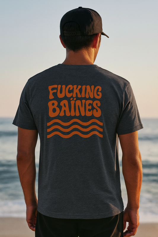 Premium unisex t-shirt – Fucking Baïnes (Landes lifestyle)