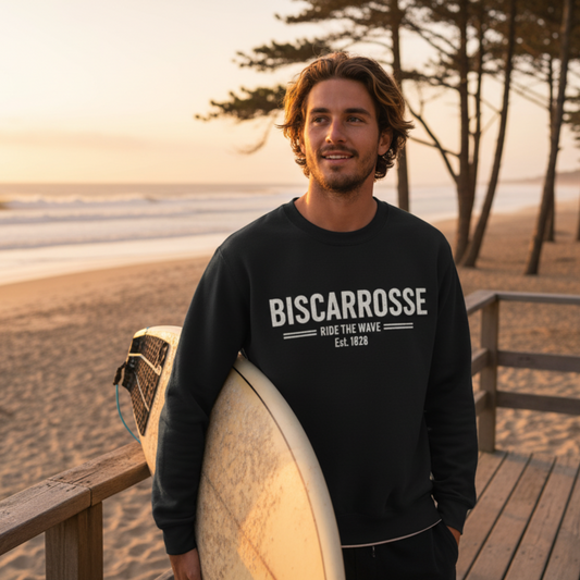 Sweat unisexe Biscarrosse – Ride the Wave