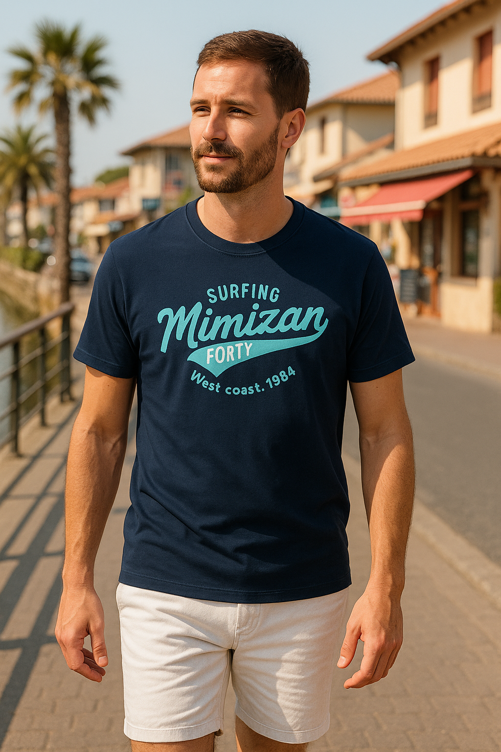 Mimizan Premium Unisex T-Shirt – Surfing West Coast 1984