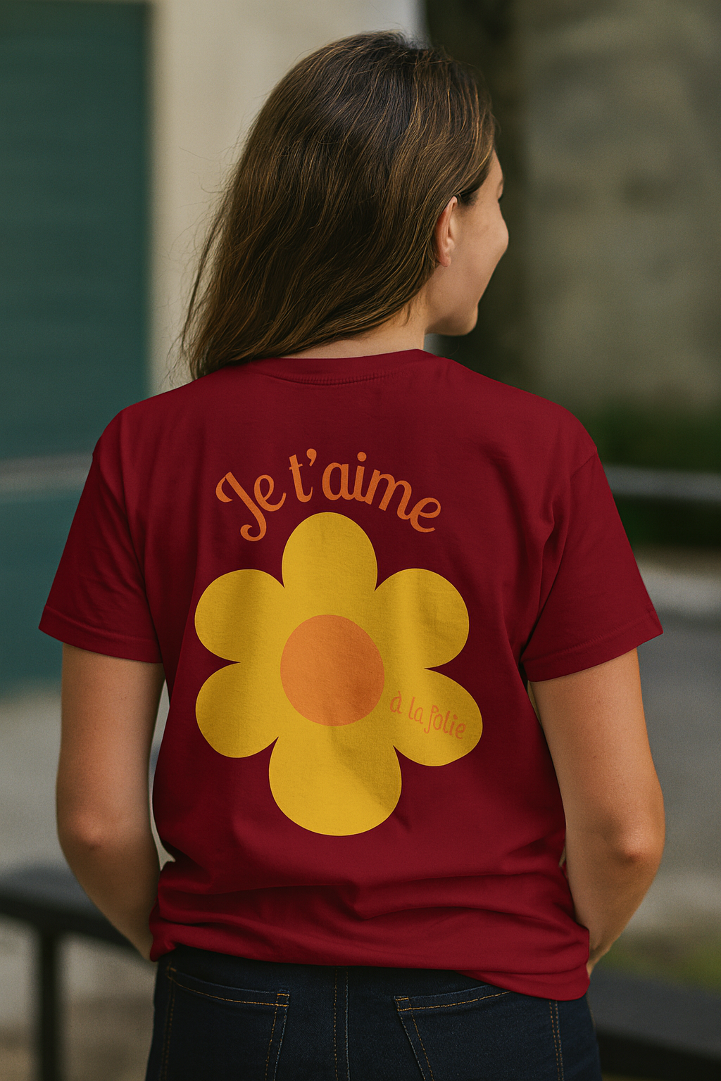 T-shirt Je t’aime – Fleur Romantique FORTY