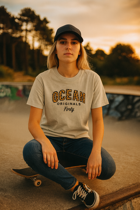 T-shirt premium léopard – FORTY Ocean Originals