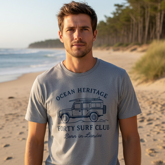 T-shirt unisexe Forty Surf Club – Ocean Heritage