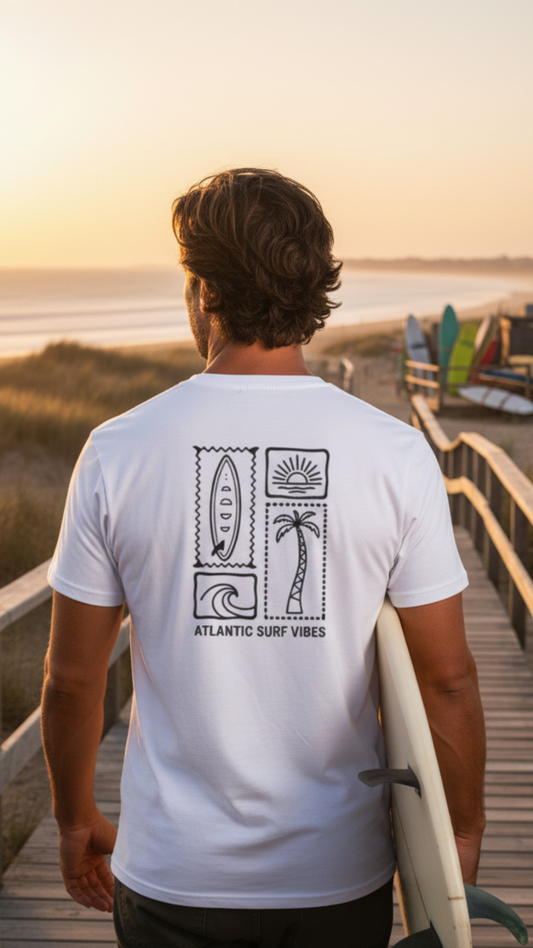 T-shirt unisexe "Atlantic Surf Vibes" – Esprit surf et lifestyle